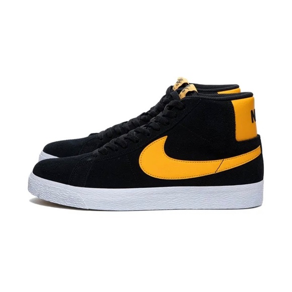 ZOOM BLAZER MID SB 'BLACK UNIVERSITY GOLD' - Picture 4 of 13